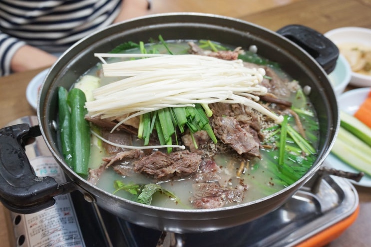  청주 보양식 수빈염소마을 염소전골 먹고 몸보신하기