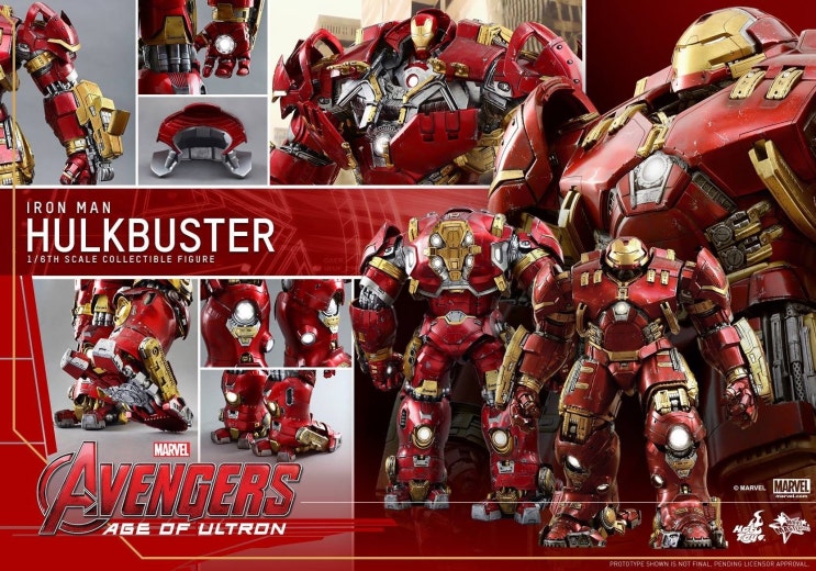  [홍콩구매대행] 핫토이 1/6 마크44 헐크버스터 어벤져스2 Hottoys Mark 44 Hulkbuster mms285