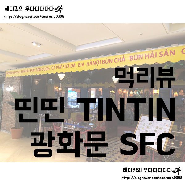  [먹리뷰]띤띤/TINTIN/광화문맛집/SFC몰맛집/베트남음식점/퍼싸오/반쎄오