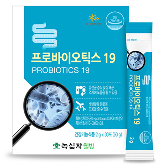  녹십자웰빙 프로바이오틱스 19 건강기능식품, 60g, 1박스