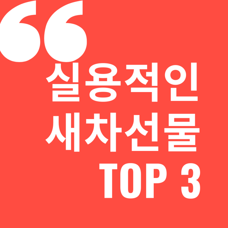  새차선물 3가지 - 내가 직접해본!