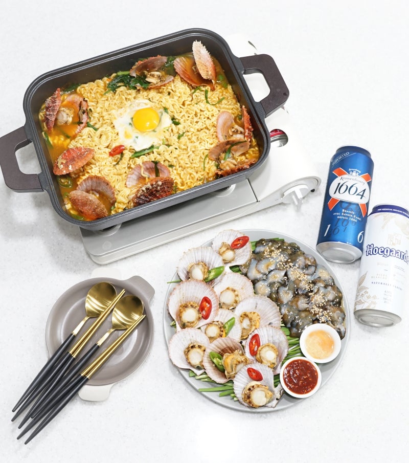 주말 안주요리 만들기 가리비라면 해삼회(해삼 손질법) ⓦ삼삼해물 : 네이버 블로그