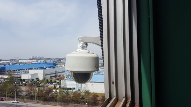  익산CCTV 공단 PTZ 카메라 수리 POE 허브 교체및 누수 방지작업