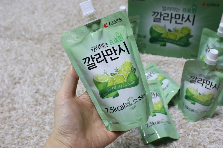  얼려먹는 프로틴 깔라만시 곤약젤리 지헬스