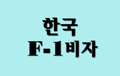  (한국F1비자) 방문동거비자 F1비자  발급대상 총정리