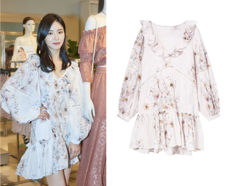  여자 봄 옷 코디 신세경 원피스 H&M 꺼였네! 명동 눈스퀘어 매장 쇼핑 추천 원피스야!