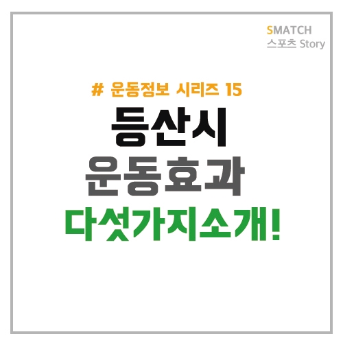  등산을하게되면 좋은점 5가지소개!
