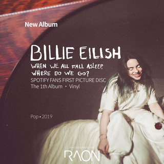  빌리 아일리시 Billie Eilish SPOTIFY FANS FIRST PICTURE DISC 바이닐 엘피 vinyl LP 직구 후기