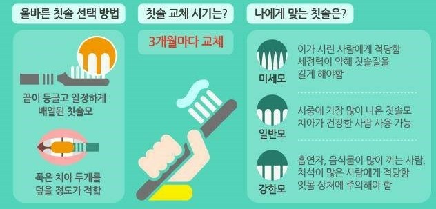  올바른 칫솔 선택방법