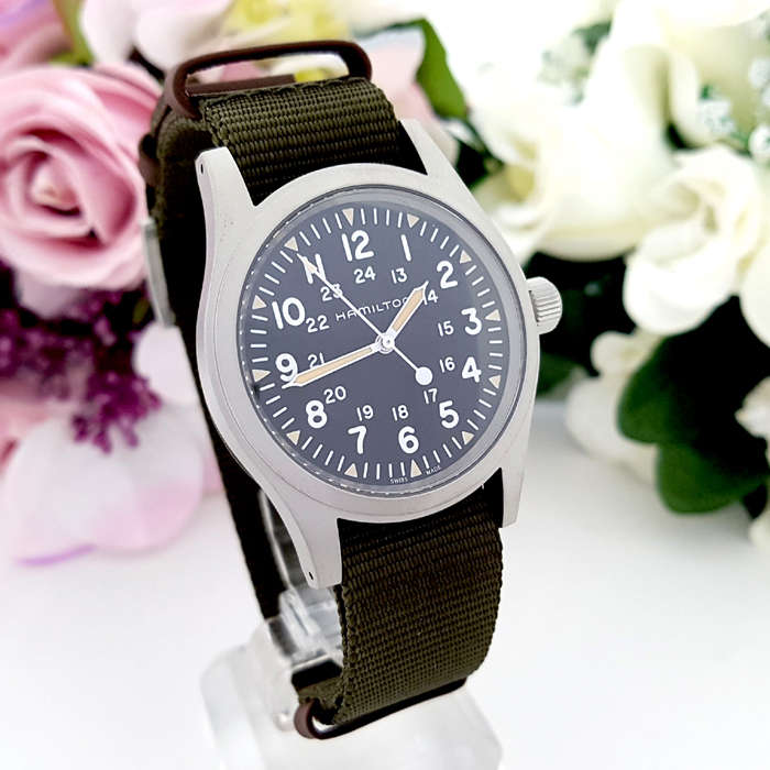  해밀턴 카키필드 메커니컬 38mm 나토밴드 H69439931 밀리터리스타일의 완소아이템 한국본사정품