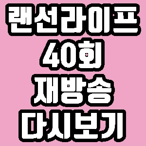  랜선라이프 40회 서울라이트 어벤져스 메이크업 재방송 다시보기 방송시간 편성표
