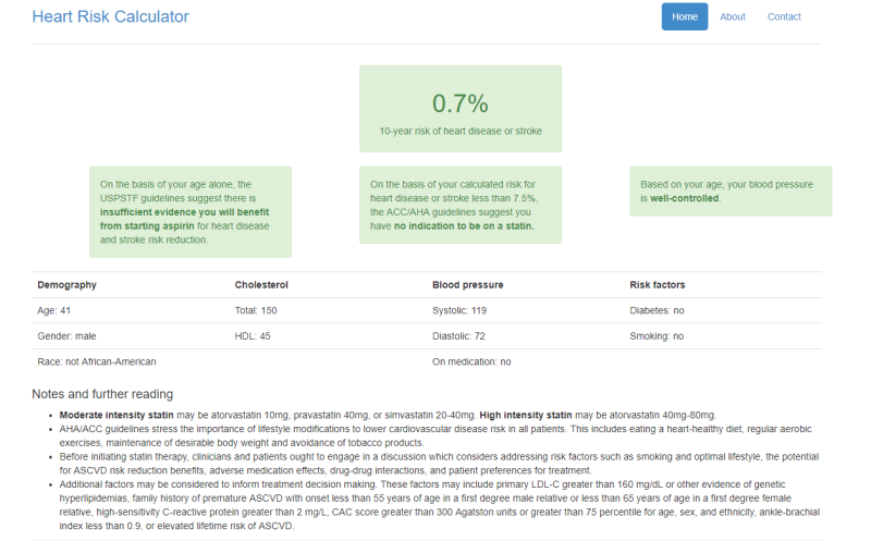 Calculate your 10-year risk of heart disease or stroke using the ASCVD ...