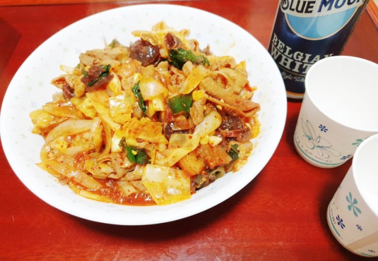  노브랜드 순대와 곱창으로 순대곱창 만들기(죤마탱)