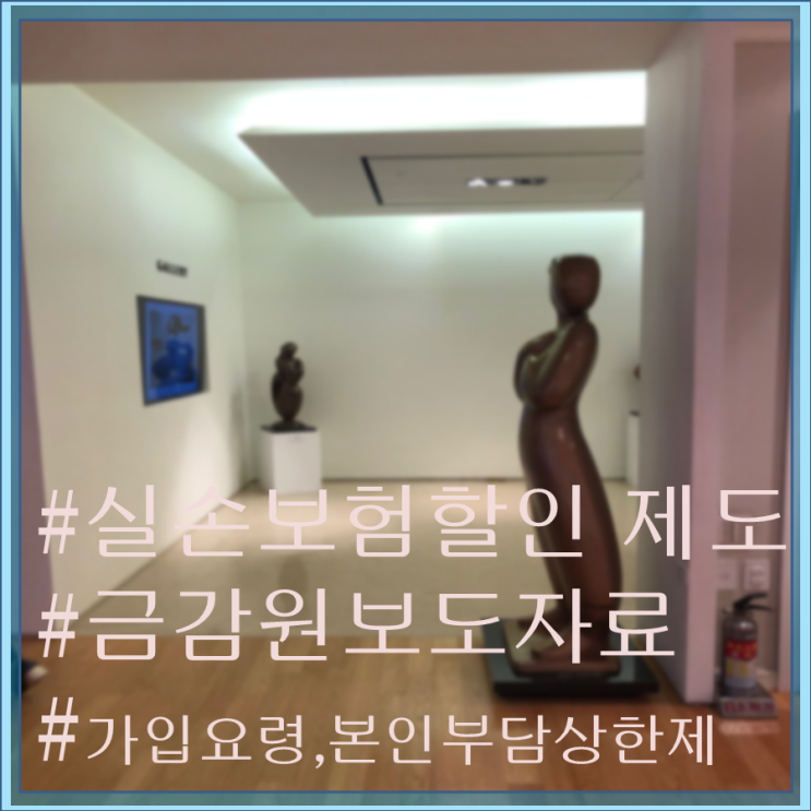  실손보험 할인 제도 적용 공지(금감원보도자료) & 실손가입요령