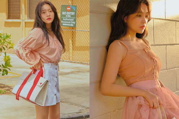  레드벨벳 예리 화보 패션 요즘 핫한 연예인가방 마르헨제이 로이미니백
