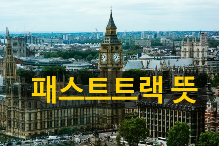  패스트트랙 뜻?  요즘 많이 나오는말이죠 알아 봤습니다.