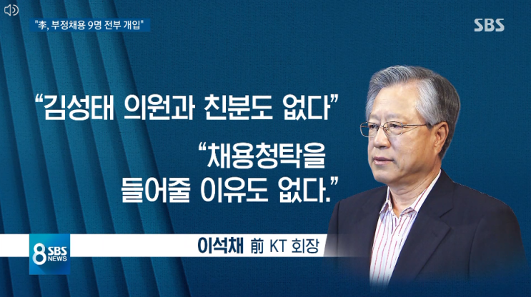 [스페셜경제] KT 회장도 모른다는데…한겨레·KBS·MBC·JTBC, ‘김성태 죽이기’ 혈안?