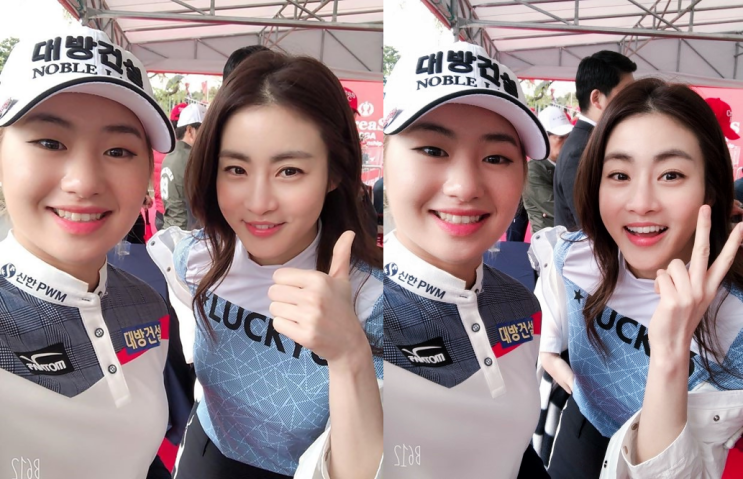  이정은6, 배우 강소라와 다정한 한컷 공개