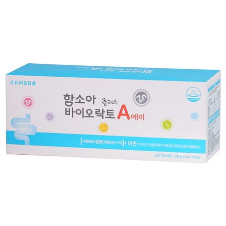  함소아 바이오락토 플러스 에이 유산균, 2g, 100포 구매전 스펙확인해요