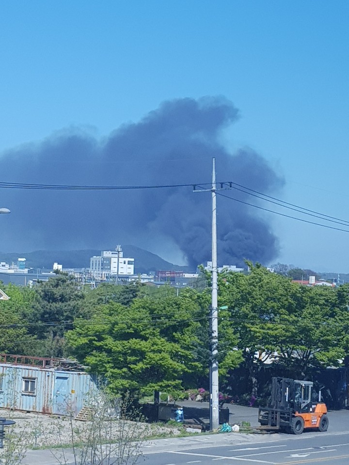 김포 화재 학운산업단지...