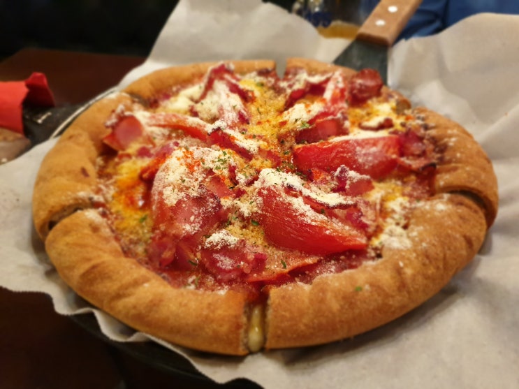 [분당] 시카고피자 서현점에서 오리지날 피자에 토핑을 하면 혜자피자