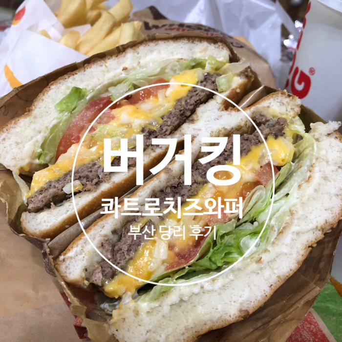  버거킹 콰트로치즈와퍼세트 가격/칼로리ː기프티콘 사용해서 냠냠한 햄버거