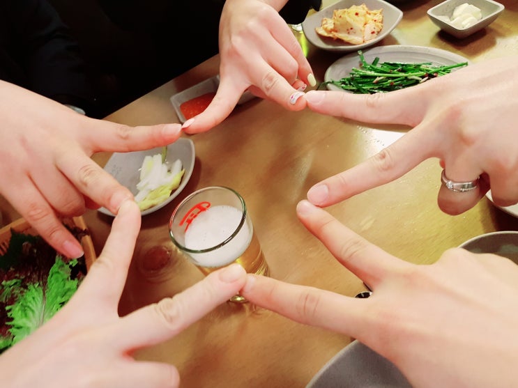  팀 회식) 덕풍동 족발야시장 후 노래방.