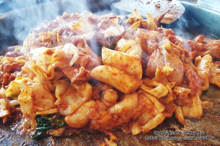  봄여행, 춘천 통나무집 닭갈비 먹고 시작~