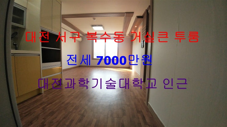  대전서구복수동투룸전세 (대전과학기술대학교 인근)