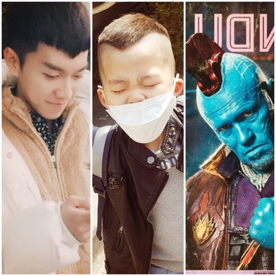  7살남아 이승기머리 했는데 결과는 엄마생각과는 다르네요.