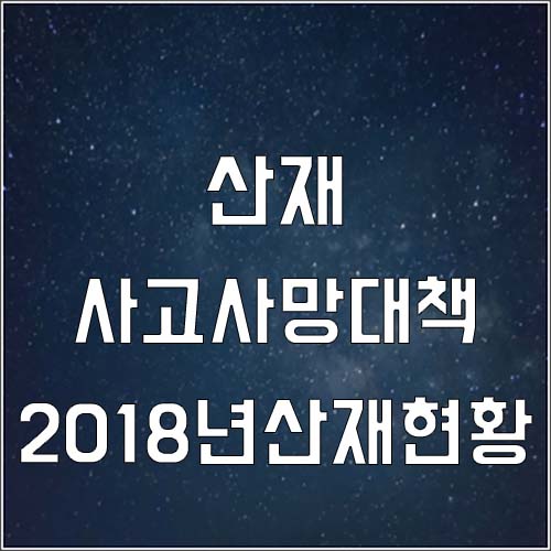  2019 산재 사고사망 대책(2018년 산재현황)