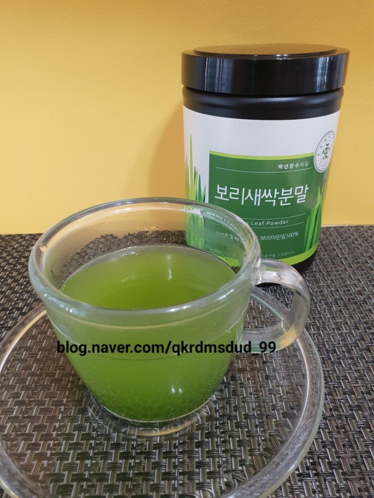  새싹보리분말  효능 및 먹는법~