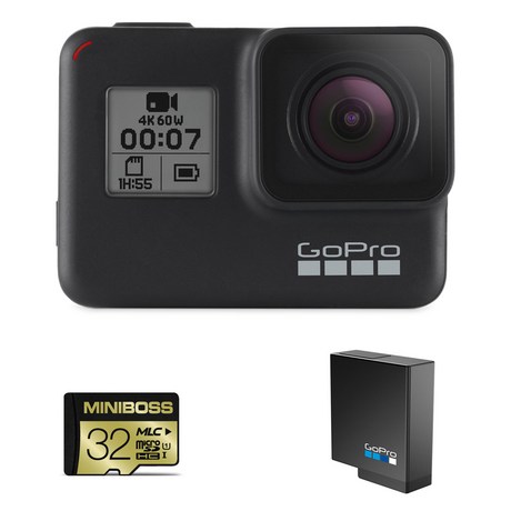  고프로 히어로7 블랙 SPCH1 + 32GB 메모리 + 배터리 싸게파는곳