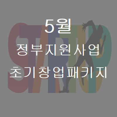  2019년 5월 정부지원사업 【초기창업패키지】