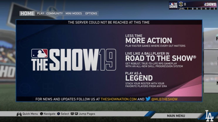  [MLB 더 쇼 19(MLB the show 19) 영어판] 초보자를 위한 더쇼19 옵션 설정 방법~^^