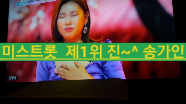  내일은 미스트롯 제1대 3위 홍자 1위송가인, 2위정미애, 4위정다경,5위김나희 수고많으셨습니다