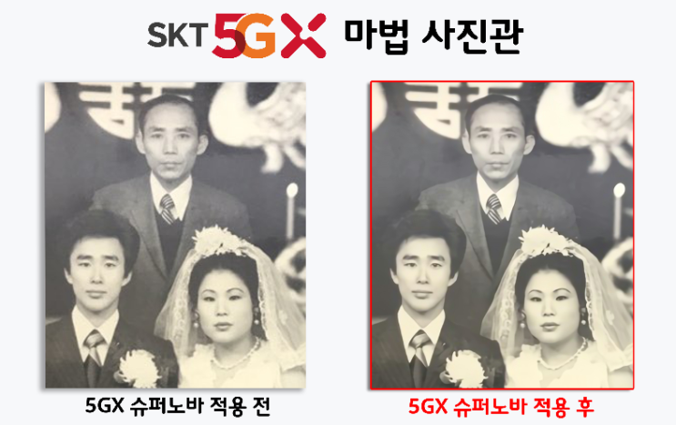  ‘SKT 5GX 마법 사진관’에서 옛 추억을 생생하게