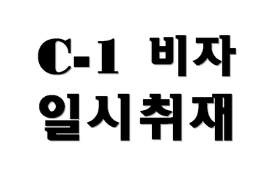  C-1비자 일시취재 (C1비자) 총정리