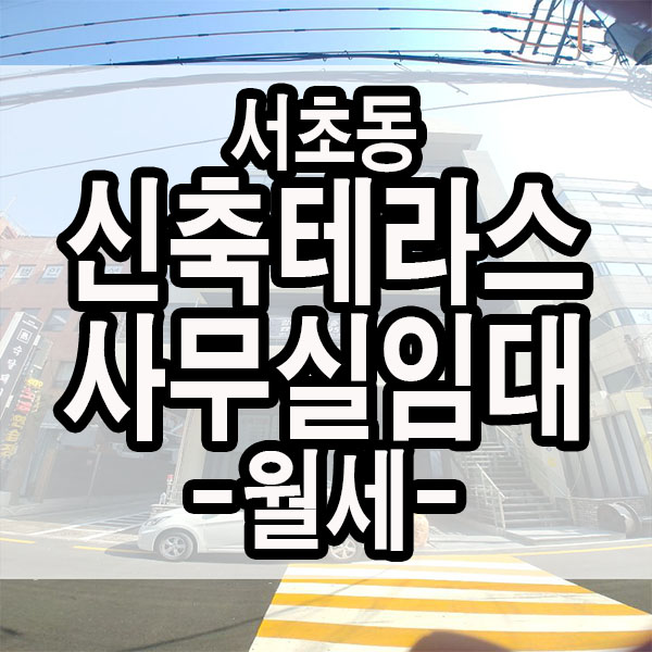  서초동 교대역 신축 사무실임대!!테라스!노출천장 사무실!