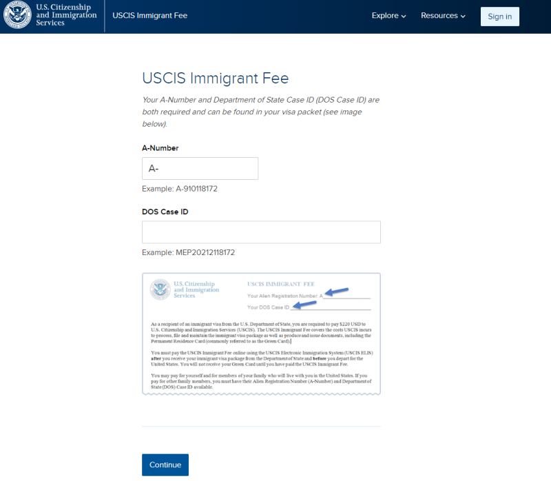 미국이민비자 Immigrant Fee납부방법 : 네이버 블로그
