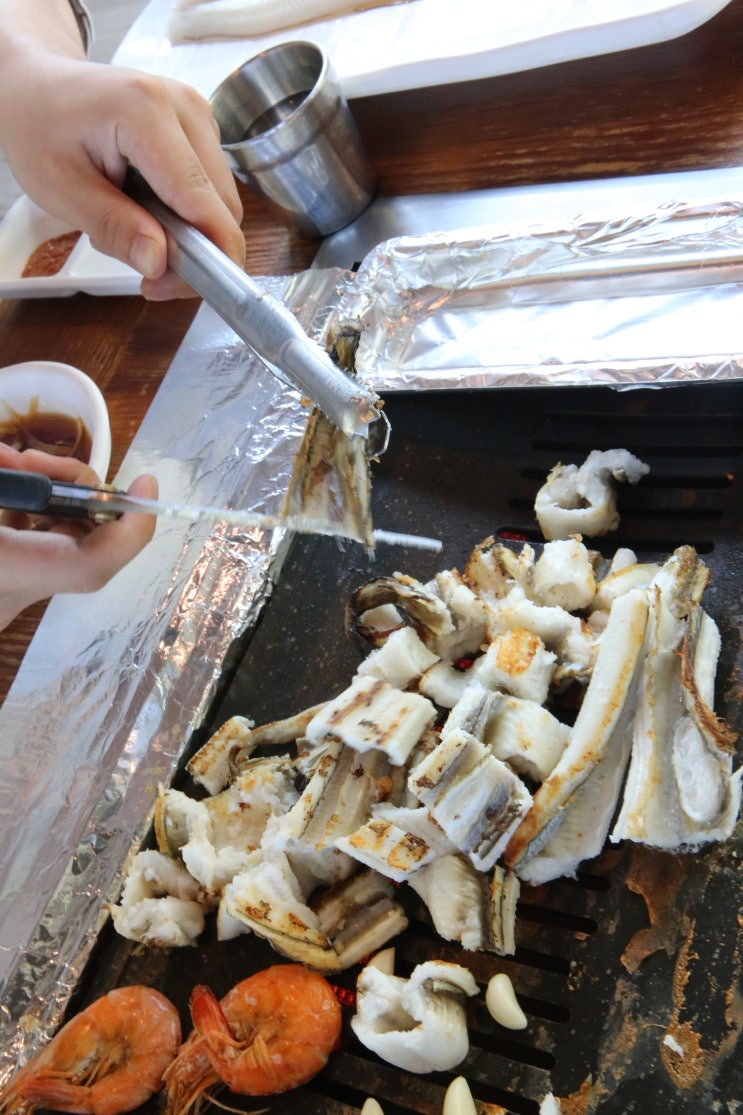 부산 기장 해동용궁사 맛집 무한리필 튼튼장어