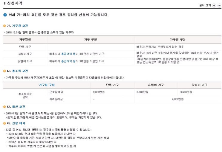  근로•자녀 장려금 신청대상자 확인조회 어서빨리 해보자!!!!
