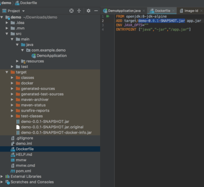 Dockerfile entrypoint java jar outlet