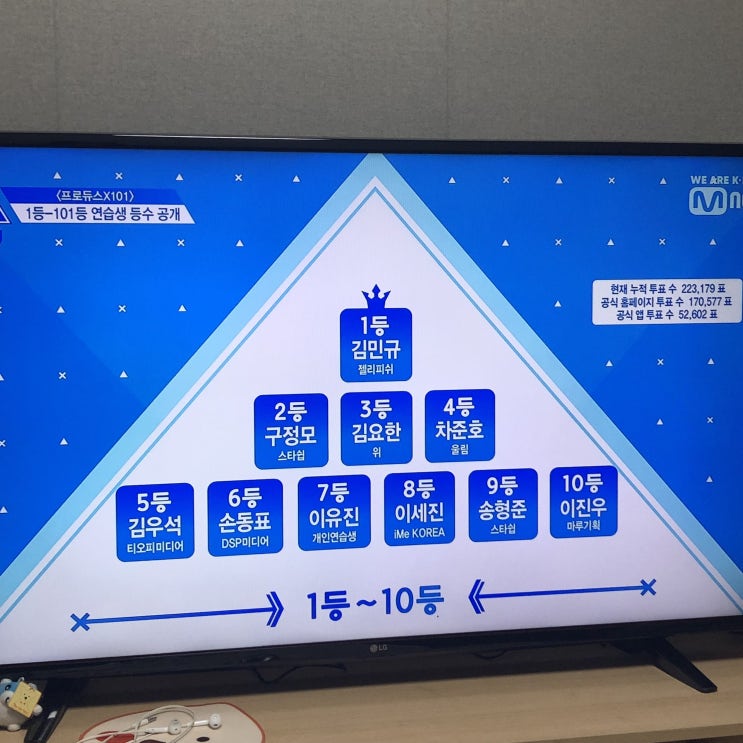 프로듀스 X 101 1화 순위,리뷰, 후기 (워너원 못잃어..)