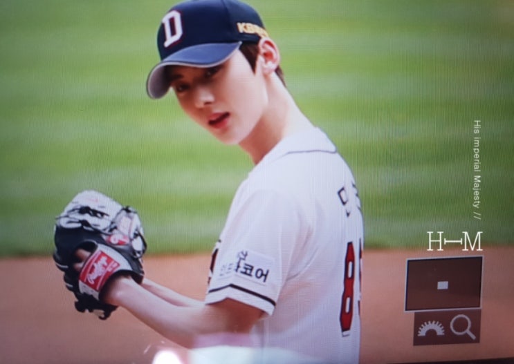  190503 두산 vs LG 시구 및 관람석 뉴이스트 민현 프리뷰