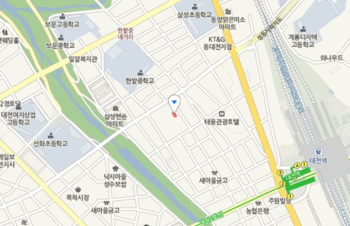  [대전광역시중동토지부동산경매] 대전광역시 동구 중동 1-44대전광역시법원경매물건