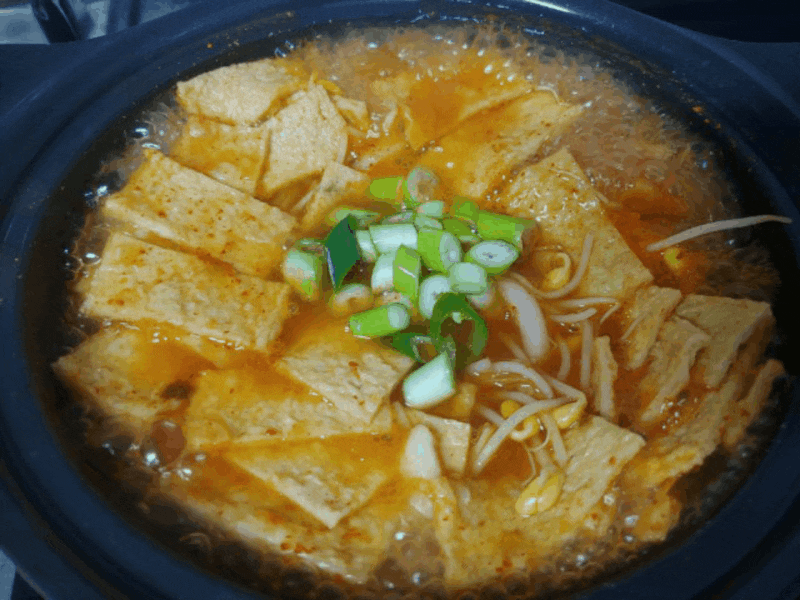 시원한 김치콩나물오뎅국 끓여봤어요~