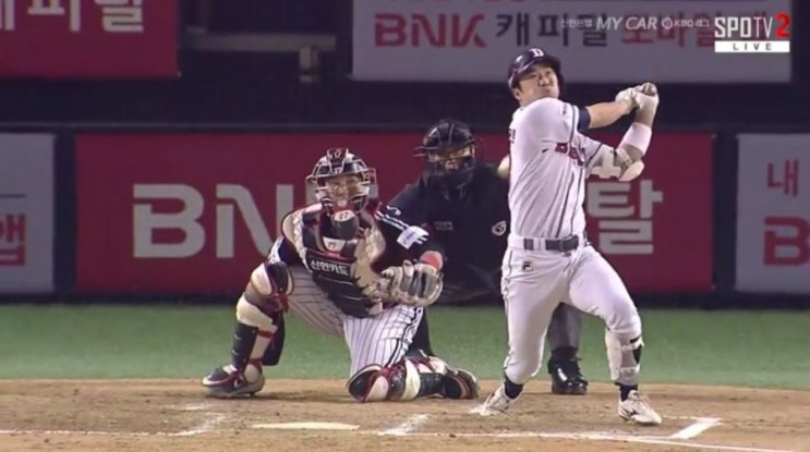  [병살 후 홈런 허경민] 두산 vs LG 4차전_7:2