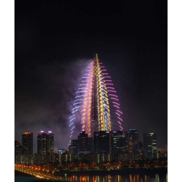  잠실 롯데타워 불꽃축제 명당 강변테크노마트 촬영