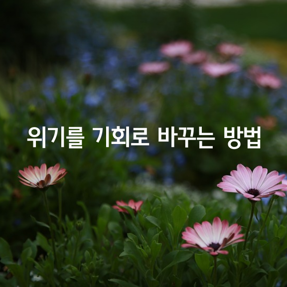  위기를 기회로 바꾸는 10가지 방법